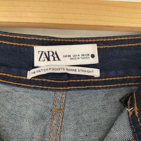 ザラ ZARA THE PATCHPOCKETS MARINE STRAIGHT レディース US 4