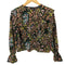 ザラ ZARA フラワープリント フリル ブラウス レディース import:M