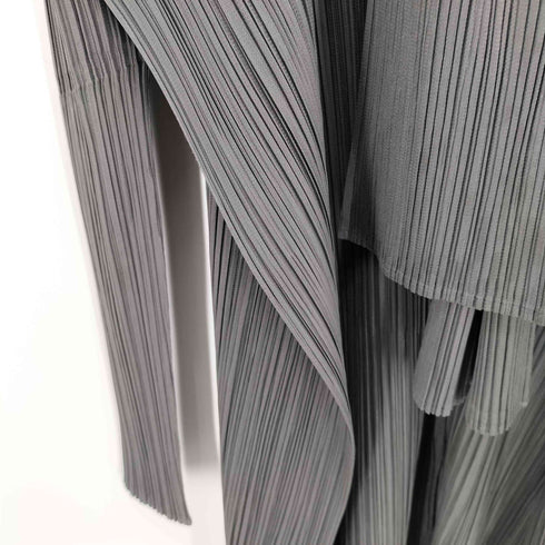 プリーツプリーズイッセイミヤケ PLEATS PLEASE ISSEY MIYAKE 90-00S AW プリーツ ロングカーディガン ストール付き レディース JPN:3