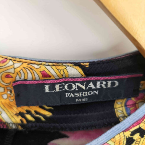 レオナール LEONARD フラワープリント スカートセットアップ レディース M