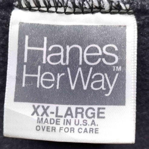 ヘインズ Hanes HerWay USA製 L ラグランスウェット メンズ JPN:XXL
