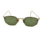 American Optical ハーフリムヘキサゴンレンズサングラス 12KGF メンズ