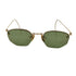 American Optical ハーフリムヘキサゴンレンズサングラス 12KGF メンズ