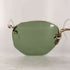 American Optical ハーフリムヘキサゴンレンズサングラス 12KGF メンズ