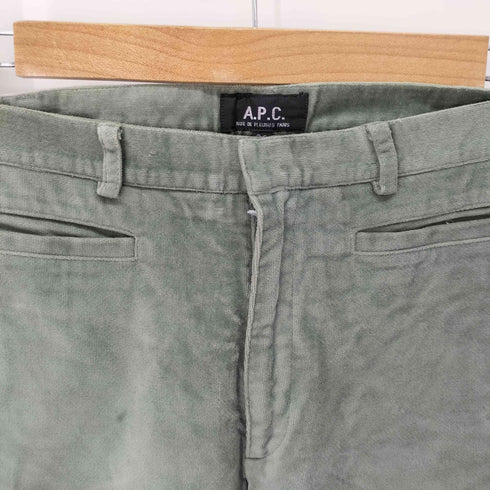 アーペーセー A.P.C. フランス製 ベルベットストレートパンツ レディース JPN:36