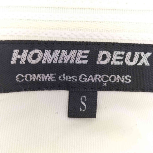 コムデギャルソンオムドゥ COMME des GARCONS HOMME DEUX サイドライン ウールカシミヤ タックスラックス メンズ JPN:S