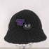 アナスイ ANNA SUI ロゴ ピンバッジ ボア バケットハット レディース