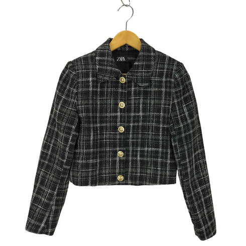 ザラ ZARA Tweed Shorts jacket レディース import:XS