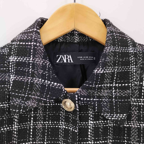 ザラ ZARA Tweed Shorts jacket レディース import:XS