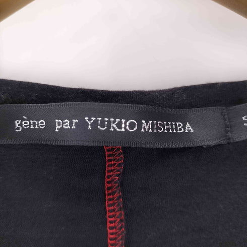 gene par YUKIO MISHIBA バックステッチデザインTシャツ Y2K メンズ 46