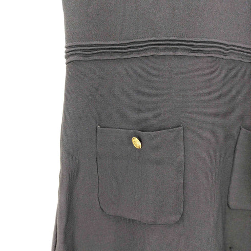 ザラ ZARA ボックスプリーツニットミニワンピース レディース import:S