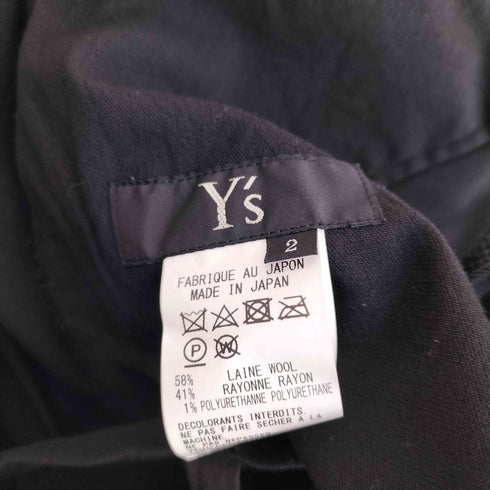 ワイズ Ys ウールレーヨンストライプスラックス レディース JPN:2