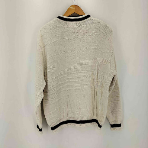 セントジョンズベイ STJOHNS BAY 90S フロント刺繍 コットン L/S ニット メンズ JPN:M