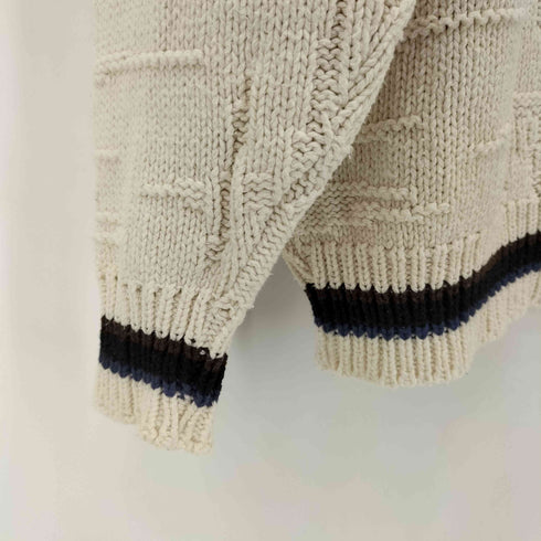 セントジョンズベイ STJOHNS BAY 90S フロント刺繍 コットン L/S ニット メンズ JPN:M