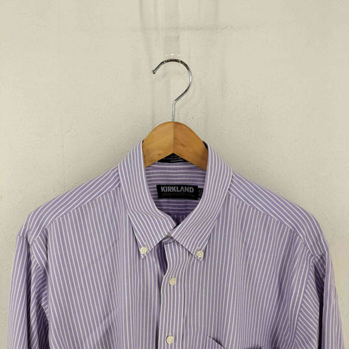 KIRKLAND コットンストライプL/S BDシャツ メンズ 162/1