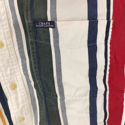 チャップスラルフローレン CHAPS RALPH LAUREN マルチストライプ L/S BD シャツ メンズ JPN:M