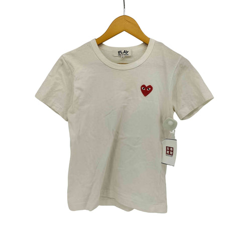 プレイコムデギャルソン PLAY COMME des GARCONS AD2015 ロゴ刺繍 S/S Tシャツ レディース JPN:M