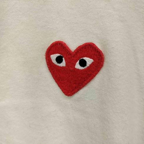 プレイコムデギャルソン PLAY COMME des GARCONS AD2015 ロゴ刺繍 S/S Tシャツ レディース JPN:M