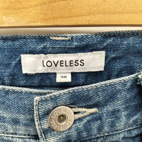ラブレス LOVELESS ウォッシュドデニムパンツ レディース JPN:36