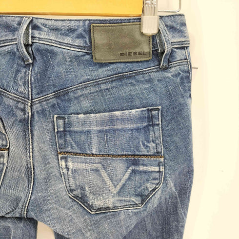 ディーゼル DIESEL イタリア製 NEVY L.32 WASH ウォッシュド スキニー デニム パンツ レディース W:26 L:32