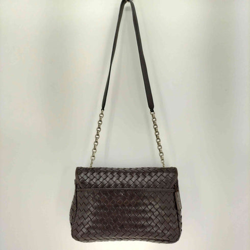 ボッテガヴェネタ BOTTEGA VENETA イタリア製 イントレチャート レザー メッセンジャーバッグ レディース