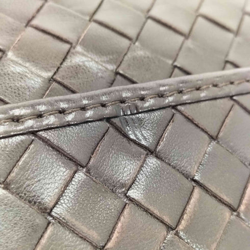 ボッテガヴェネタ BOTTEGA VENETA イタリア製 イントレチャート レザー メッセンジャーバッグ レディース