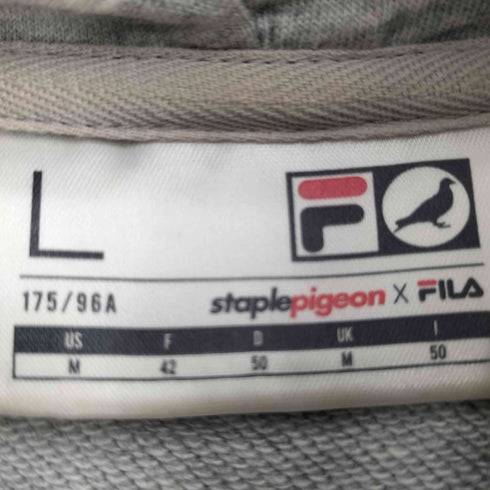 フィラ FILA ×STAPLE PIGEON パッチワークプルオーバーパーカー メンズ L