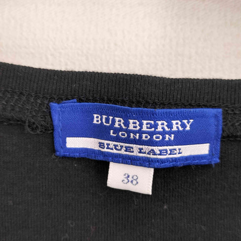 バーバリーブルーレーベル BURBERRY BLUE LABEL Y2K ロゴ プリント 半袖 Tシャツ ピチT レディース JPN:38