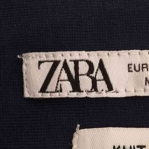 ザラ ZARA KNIT FABRIC ロングスリーブ シャツ メンズ import:M