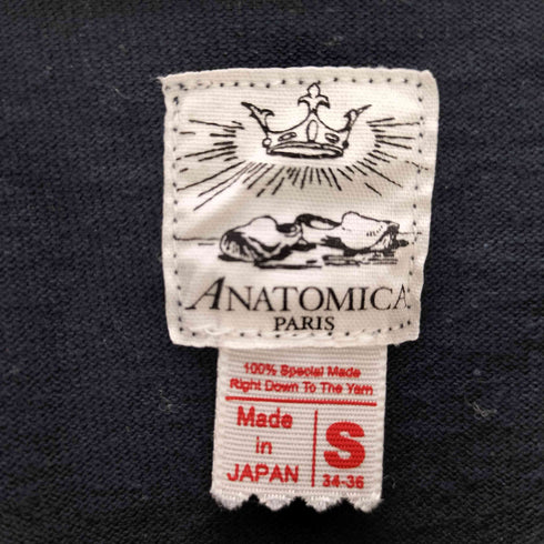 アナトミカ ANATOMICA ポケット 無地 クルーネックTシャツ メンズ JPN:S