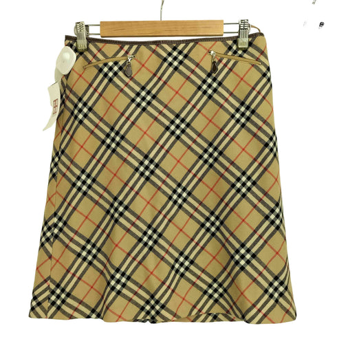 バーバリーブルーレーベル BURBERRY BLUE LABEL ノヴァチェック ミディ スカート レディース JPN:38