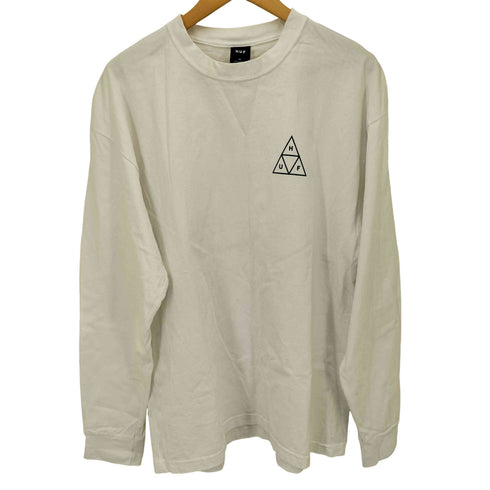 ハフ HUF トライアングル ロゴ クルーネック L/L Tシャツ メンズ import:XL
