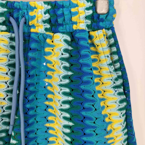 ザラ ZARA アフリカンプリント メッシュ イージー ショートパンツ ショーツ レディース import:M
