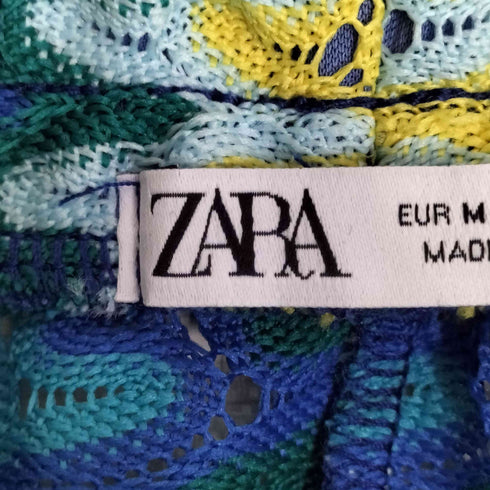 ザラ ZARA アフリカンプリント メッシュ イージー ショートパンツ ショーツ レディース import:M