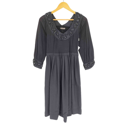 ザラ ZARA COLLECTION 装飾 異素材 切替 ワンピース レディース import:M