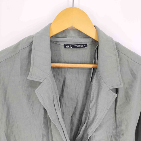 ザラ ZARA レーヨン ポリ カクシュール ブラウス レディース import:M