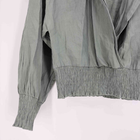 ザラ ZARA レーヨン ポリ カクシュール ブラウス レディース import:M
