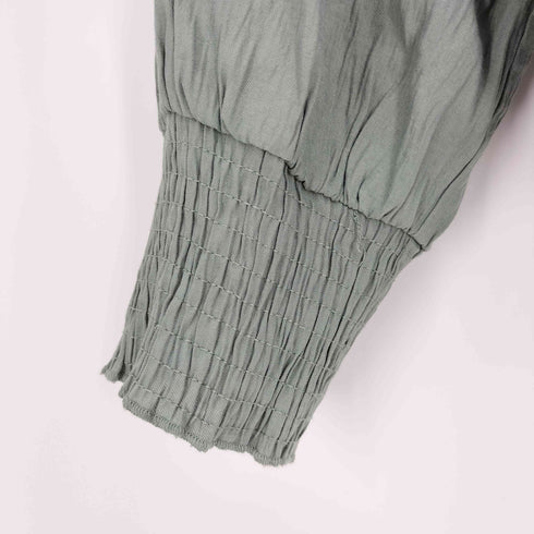 ザラ ZARA レーヨン ポリ カクシュール ブラウス レディース import:M