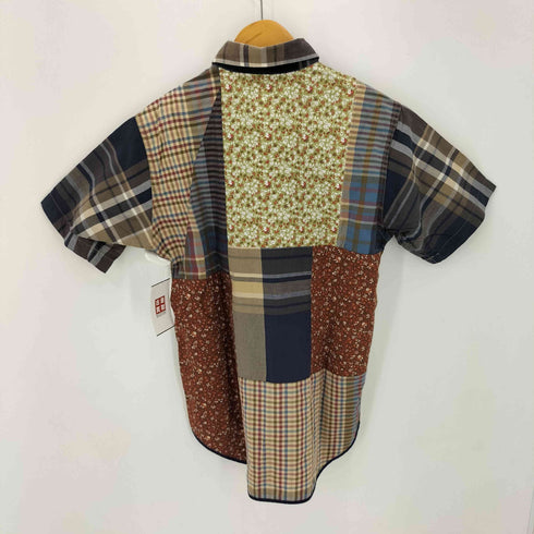 ネペンテス NEPENTHES Rough & Tumble コットン マルチパターン切替 S/S シャツ メンズ JPN:S