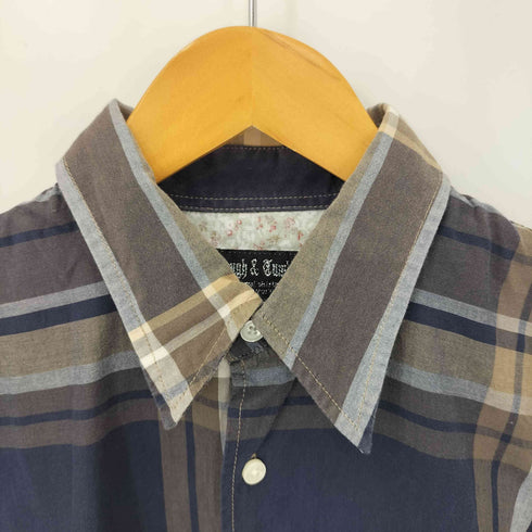 ネペンテス NEPENTHES Rough & Tumble コットン マルチパターン切替 S/S シャツ メンズ JPN:S
