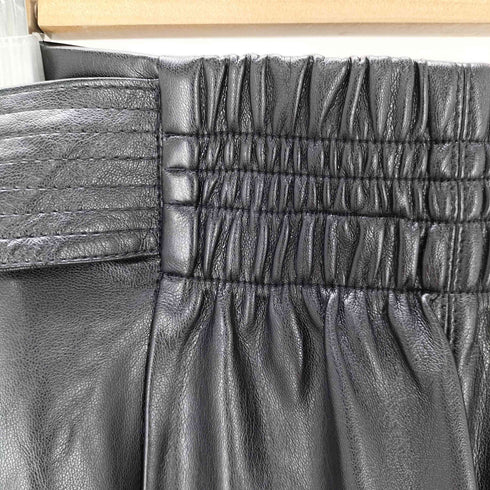 ザラ ZARA フェイクレザー ウエストベルトフレアスカート レディース JPN:XS