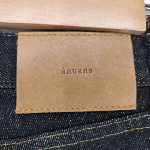 アニュアンス anuans クロップドテーパードデニムパンツ レディース
