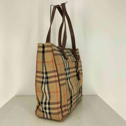 バーバリー BURBERRY ノバチェック ホースマーク キャンバス トートバッグ レディース