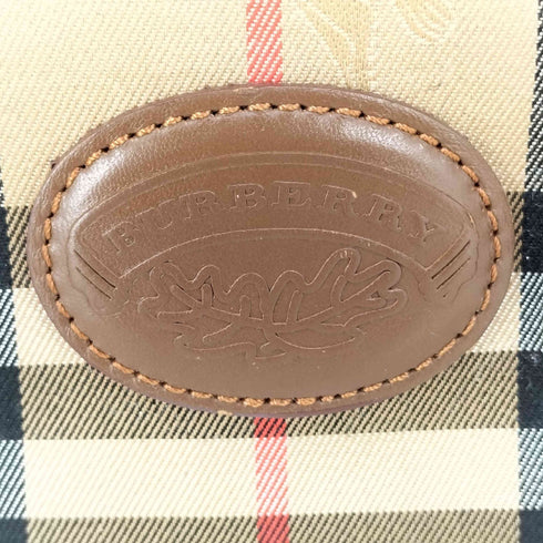 バーバリー BURBERRY ノバチェック ホースマーク キャンバス トートバッグ レディース