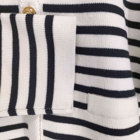 アニュアンス anuans ORIGINAL BUTTON COLLARLESS KNIT JACKET レディース FREE