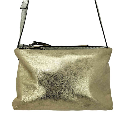 ジャンニキャリーニ GIANNI CHIARINI 三連デザインショルダーバッグ レディース