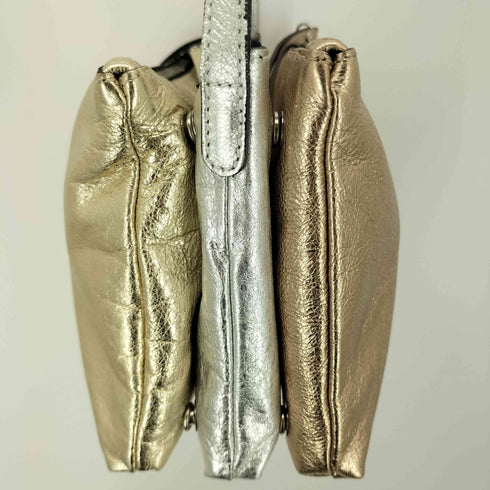 ジャンニキャリーニ GIANNI CHIARINI 三連デザインショルダーバッグ レディース