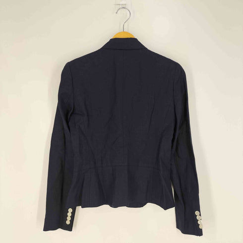 ローレンラルフローレン LAUREN RALPH LAUREN 80s 緑タグ リネン 4B テーラードジャケット レディース 4