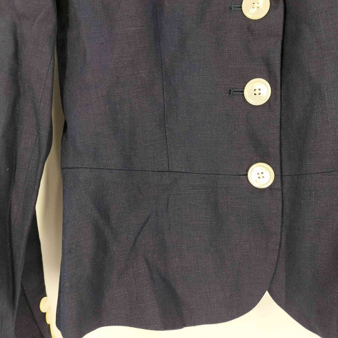 ローレンラルフローレン LAUREN RALPH LAUREN 80s 緑タグ リネン 4B テーラードジャケット レディース 4