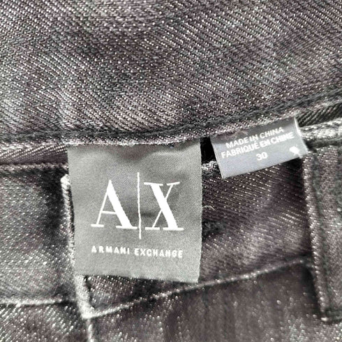 アルマーニエクスチェンジ ARMANI EXCHANGE ラメ加工ストレートデニムパンツ メンズ 30